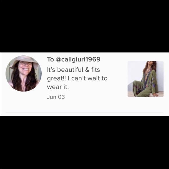 New! Embroidered Floral Kimono Duster - Picture 8 of 9